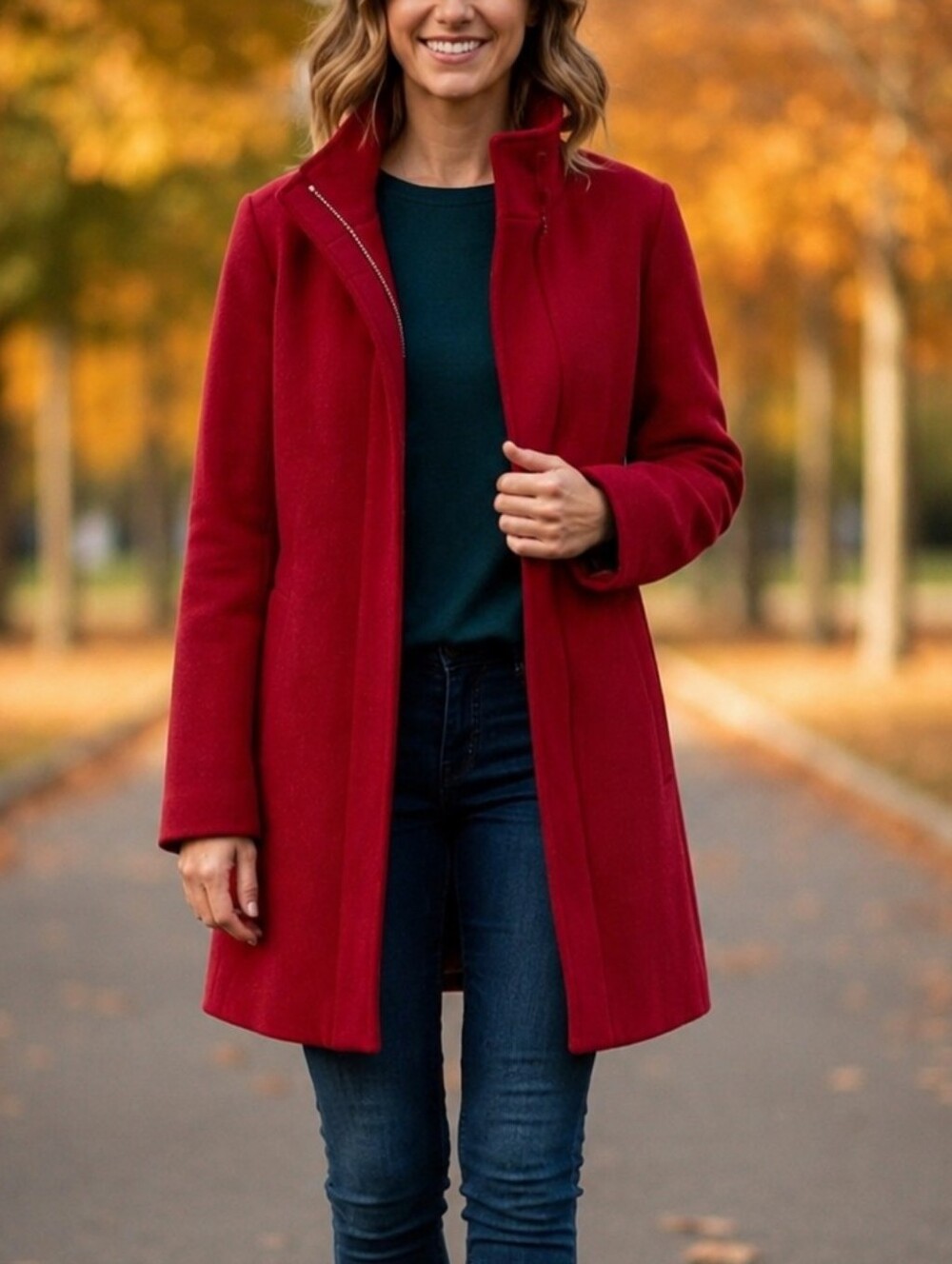 EUC JCREW City Coat Dark Wine Wool Blend 6